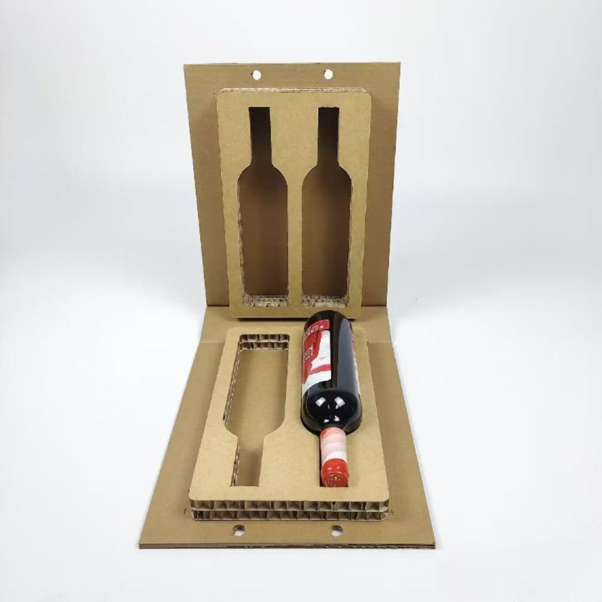 Zemeijia ໃຫມ່ Corrugated Wine Gift Box