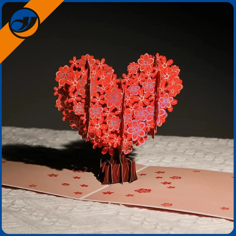 ບັດ valentine 3D ເຈ້ຍ